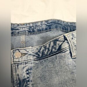 Old Navy Light Wash Relaxed Jeans - Pale Blue